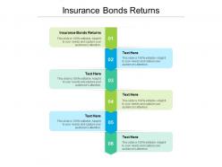 Insurance bonds returns ppt powerpoint presentation ideas file formats cpb