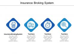 Insurance broking system ppt powerpoint presentation model gridlines cpb