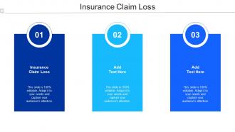 Insurance Claim Loss Ppt Powerpoint Presentation Professional Samples Cpb