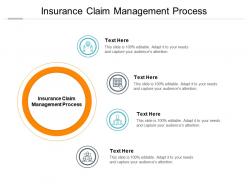 Insurance claim management process ppt powerpoint presentation ideas background cpb