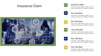 Insurance claim ppt powerpoint presentation portfolio format cpb