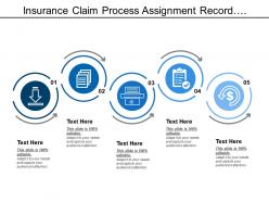 Insurance claim process assignment record investigation pay
