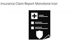 Insurance Claim Report Monotone Icon In Powerpoint Pptx Png And Editable Eps Format