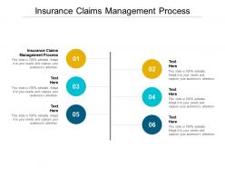 Insurance claims management process ppt powerpoint presentation templates cpb