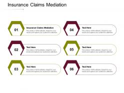 Insurance claims mediation ppt powerpoint presentation icon background cpb