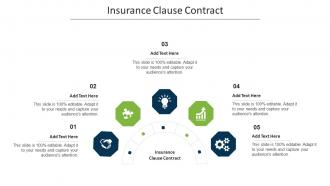 Insurance Clause Contract Ppt Powerpoint Presentation Slides Summary Cpb