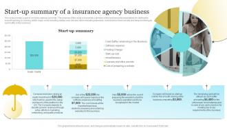 Insurance Company Business Plan Start Up Summary Of A Insurance Agency Business BP SS