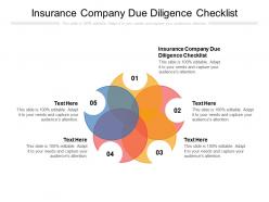 Insurance company due diligence checklist ppt powerpoint presentation microsoft cpb