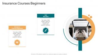Insurance Courses Beginners In Powerpoint And Google Slides Cpb