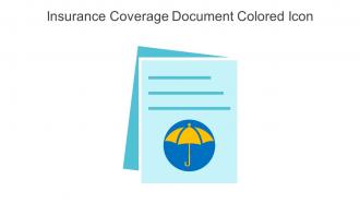 Insurance Coverage Document Colored Icon In Powerpoint Pptx Png And Editable Eps Format