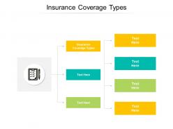 Insurance coverage types ppt powerpoint presentation summary slide cpb