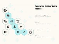 Insurance credentialing process ppt powerpoint presentation professional graphics tutorials