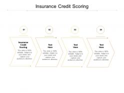 Insurance credit scoring ppt powerpoint presentation summary deck cpb