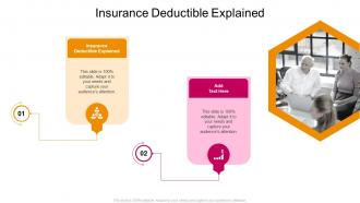 Insurance Deductible Explained In Powerpoint And Google Slides Cpb