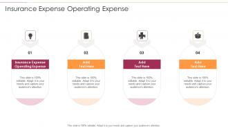 Insurance Expense Operating Expense In Powerpoint And Google Slides Cpb
