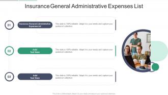 Insurance General Administrative Expenses List In Powerpoint And Google Slides Cpb