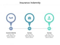 Insurance indemnity ppt powerpoint presentation infographics example cpb