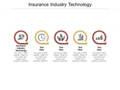Insurance industry technology ppt powerpoint presentation ideas structure cpb