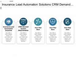 Insurance lead automation solutions crm demand system requirements cpb