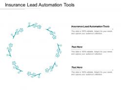 Insurance lead automation tools ppt powerpoint presentation infographic template sample cpb