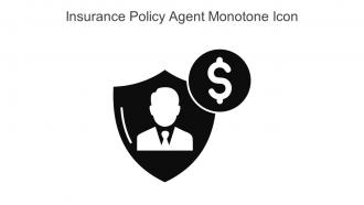 Insurance Policy Agent Monotone Icon In Powerpoint Pptx Png And Editable Eps Format