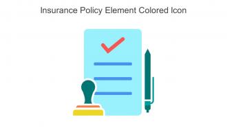Insurance Policy Element Colored Icon In Powerpoint Pptx Png And Editable Eps Format