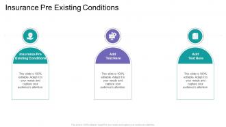 Insurance Pre Existing Conditions In Powerpoint And Google Slides Cpb