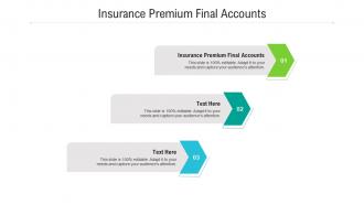 Insurance premium final accounts ppt powerpoint presentation ideas examples cpb