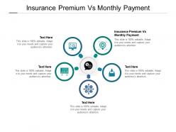 Insurance premium vs monthly payment ppt powerpoint presentation model templates cpb