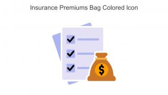 Insurance Premiums Bag Colored Icon In Powerpoint Pptx Png And Editable Eps Format