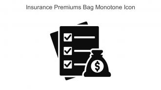 Insurance Premiums Bag Monotone Icon In Powerpoint Pptx Png And Editable Eps Format