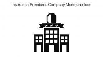 Insurance Premiums Company Monotone Icon In Powerpoint Pptx Png And Editable Eps Format