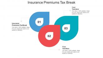Insurance premiums tax break ppt powerpoint presentation file smartart cpb