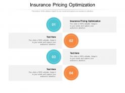 Insurance pricing optimization ppt powerpoint presentation pictures influencers cpb
