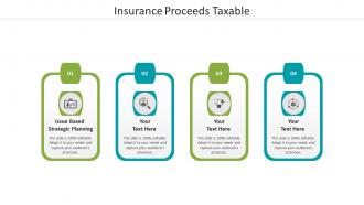Insurance proceeds taxable ppt powerpoint presentation infographics outline cpb