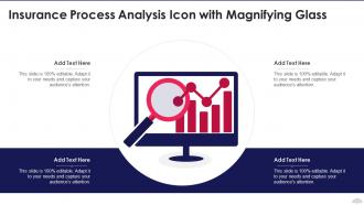 Insurance Process Analysis Icon With Magnifying Glass