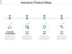 Insurance product setup ppt powerpoint presentation icon templates cpb