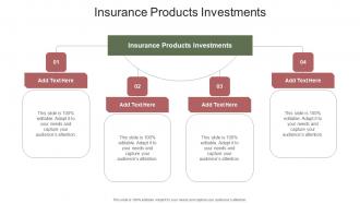 Insurance Products Investments In Powerpoint And Google Slides Cpb