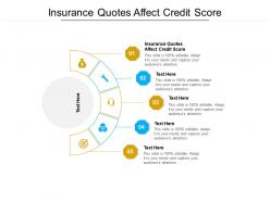 Insurance quotes affect credit score ppt powerpoint presentation inspiration deck cpb
