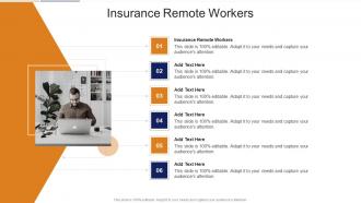Insurance Remote Workers In Powerpoint And Google Slides Cpb