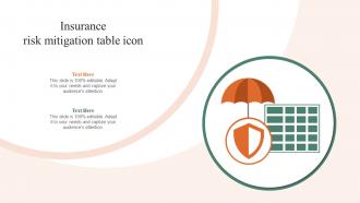 Insurance Risk Mitigation Table Icon