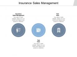 Insurance sales management ppt powerpoint presentation infographic template example cpb