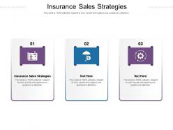 Insurance sales strategies ppt powerpoint presentation gallery visuals cpb