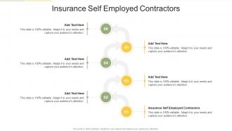 Insurance Self Employed Contractors In Powerpoint And Google Slides Cpb
