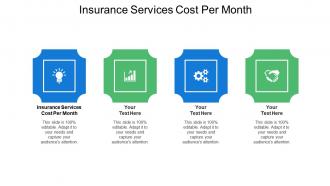 Insurance services cost per month ppt powerpoint presentation slides tips cpb
