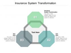 Insurance system transformation ppt powerpoint presentation infographics layout cpb