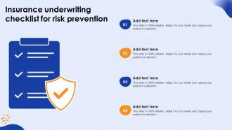 Insurance Underwriting Checklist For Risk Prevention