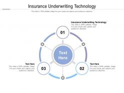 Insurance underwriting technology ppt powerpoint presentation file sample cpb