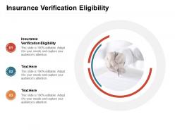 Insurance verification eligibility ppt powerpoint presentation inspiration themes cpb