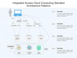 Integrated access cloud computing standard architecture patterns ppt presentation diagram